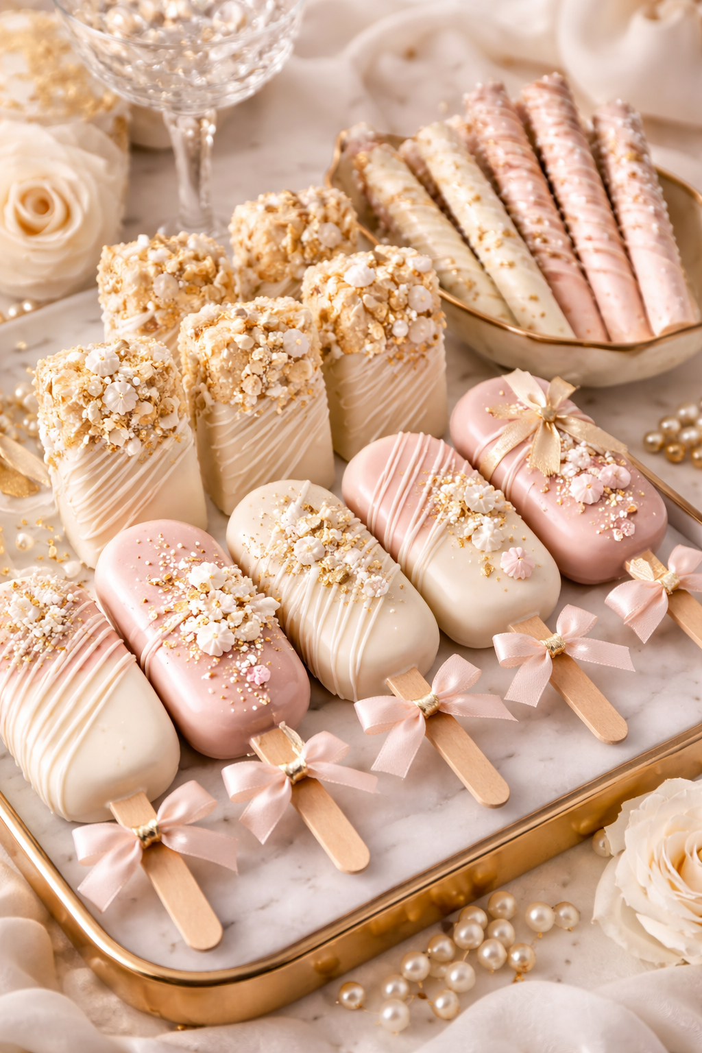 Custom cakesicles dessert display