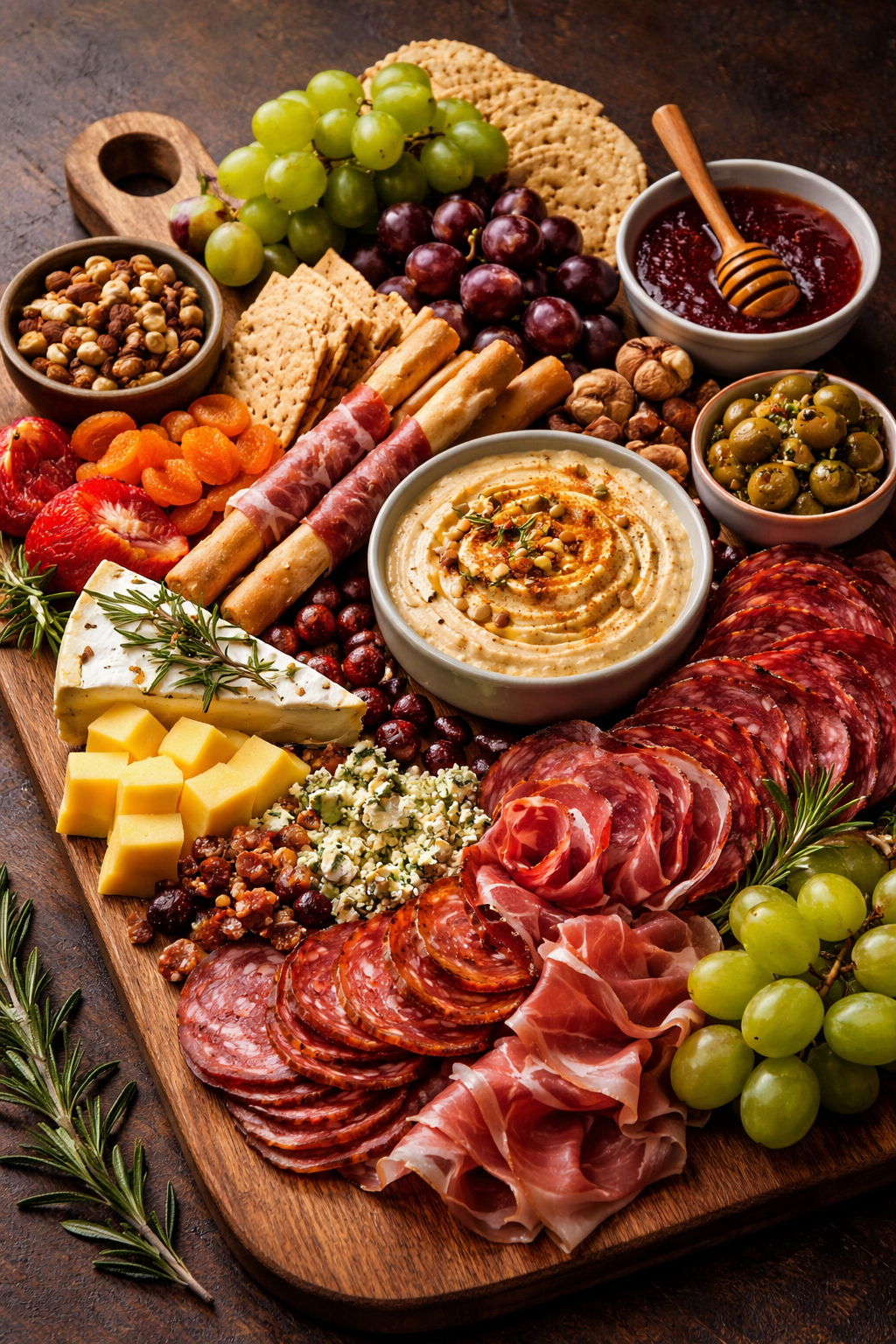 Luxury charcuterie grazing board